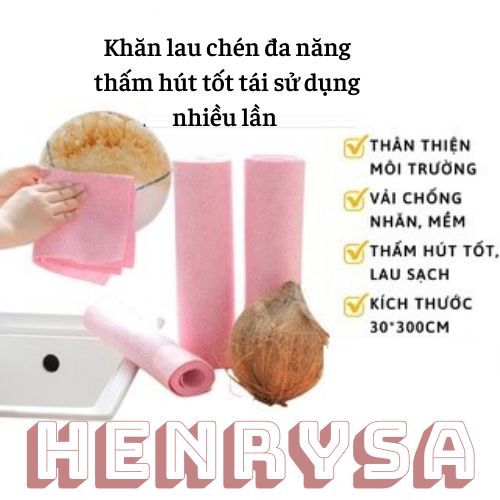 Khăn lau chén đa năng thấm hút tốt tái sử dụng nhiều lần - Chính hãng