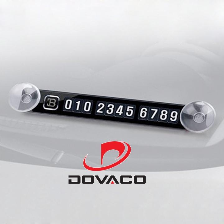 Bảng số điện thoại gắn táp lô ô tô khi đỗ xe V3