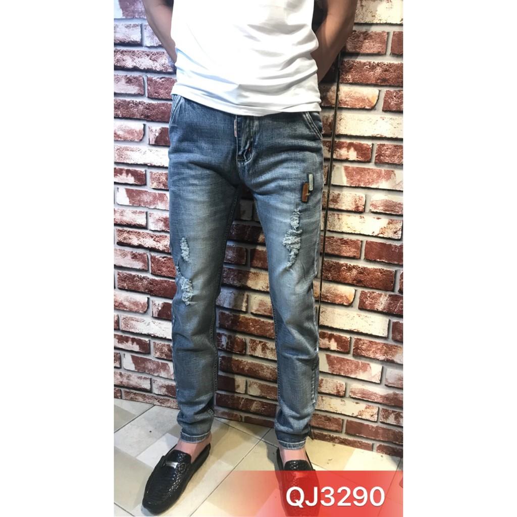 Quần jean nam QJ3290,jean không phai màu,độ co giản thỏa mái,form body chuẩn men, thoáng mát,ảnh thật 100%
