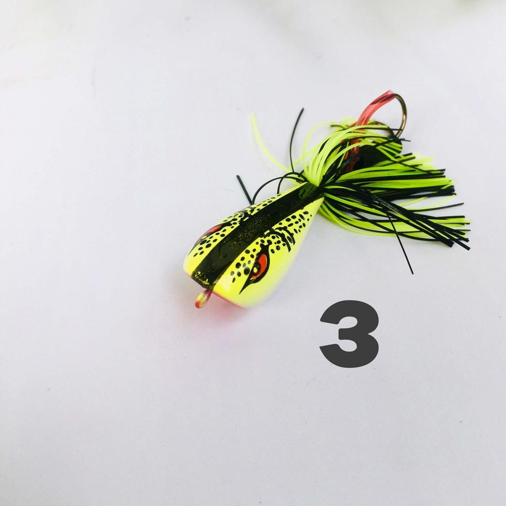 Mồi giả câu lure nhái nhảy 3D có chống vướng phukiencaulure25 mồi câu lure thái lan siêu nhạy, chuyên lure, cá lóc...