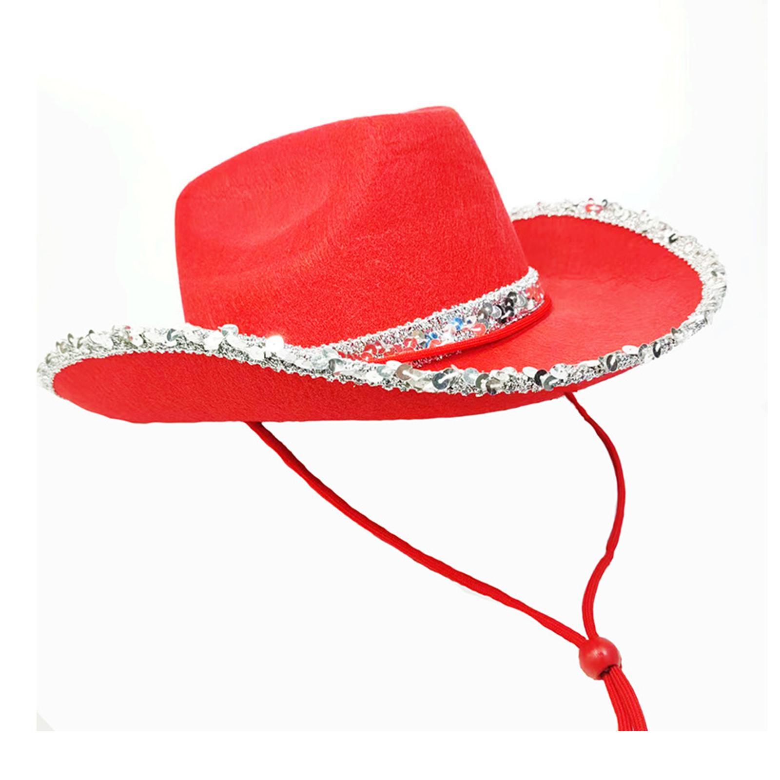 Western Cowboy Hat Fedoras Caps Cowgirl Hat for Summer Outdoor Costumes Accessories