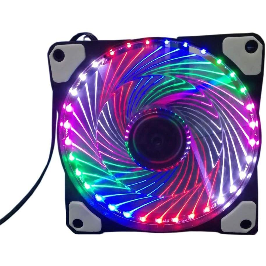 Fan Led case 12 cm 7 màu không cần hud