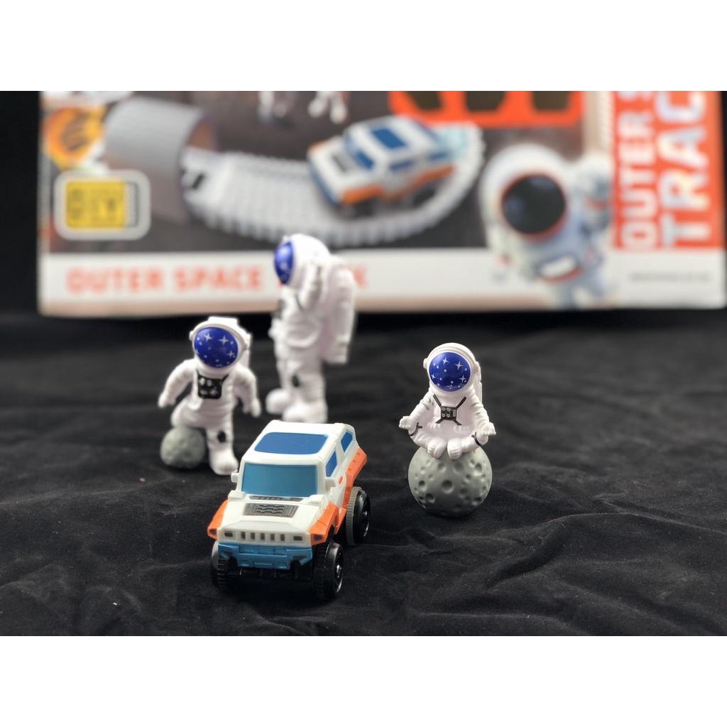 Bộ đồ chơi lắp ráp đường ray phi hành gia thám hiểm không gian vũ trụ, tàu thám hiểm ngoài không gian.