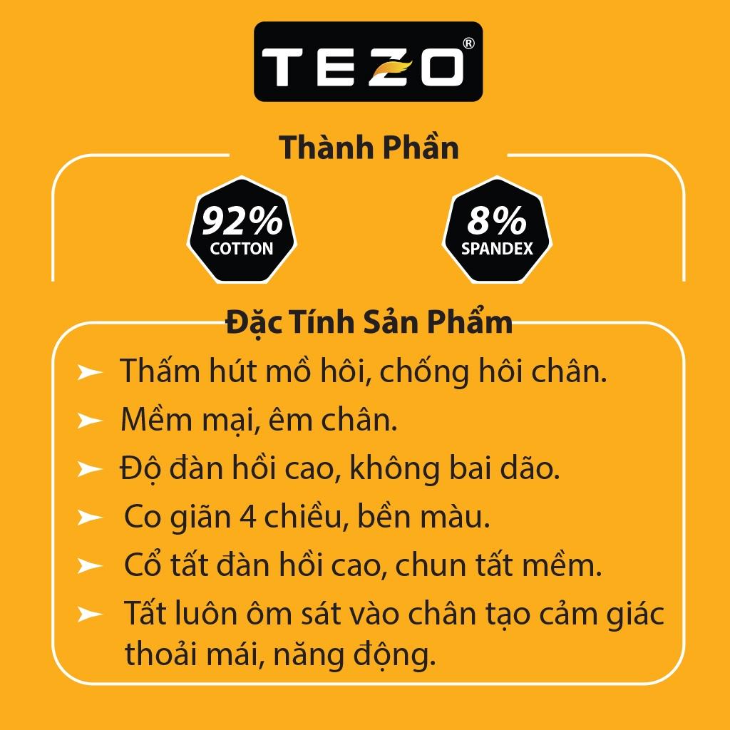 Vớ nam ôm bàn chân TEZO, tất hài nam cotton co dãn tốt 2104TAT002