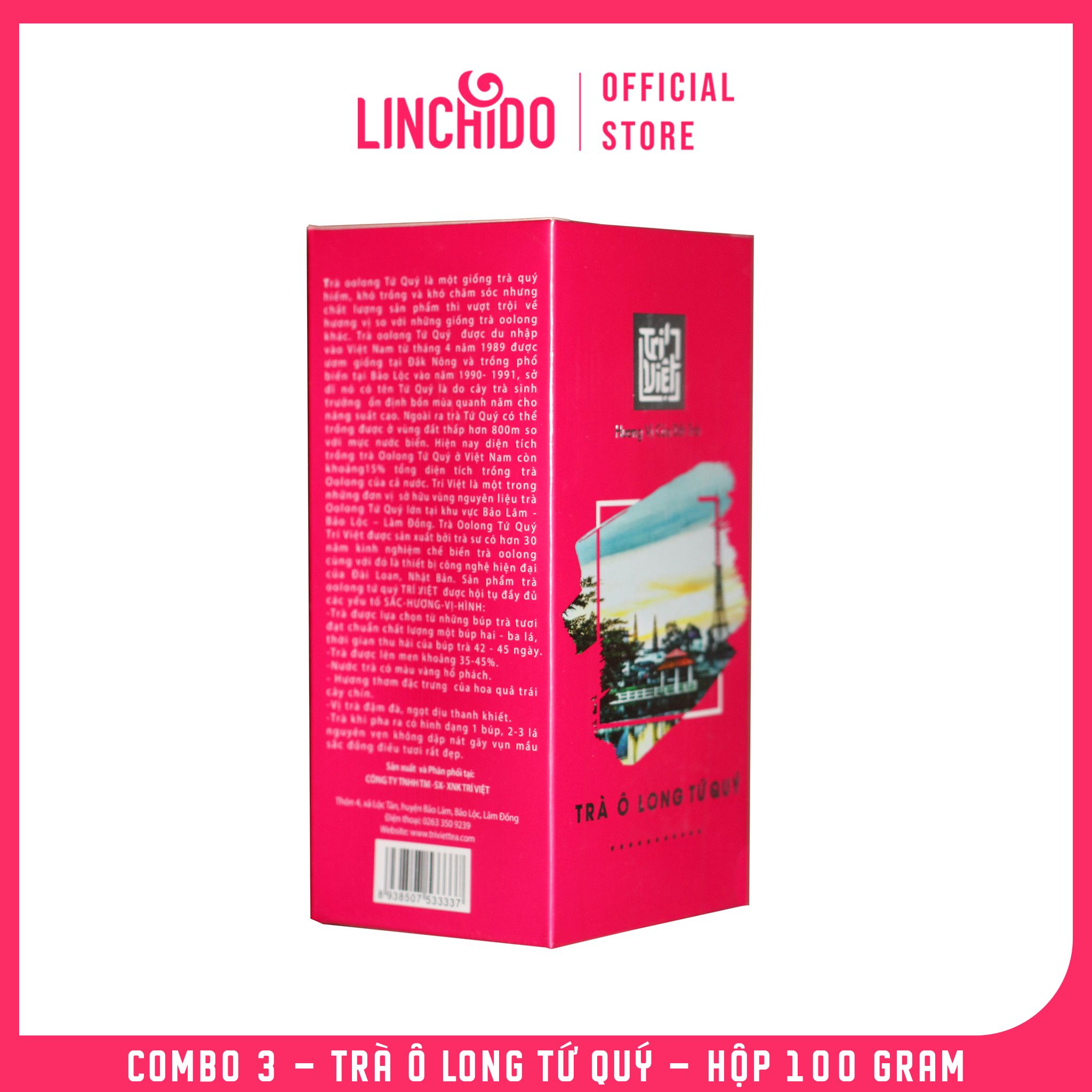 Combo 3 - Trà Ô Long Tứ Quý - Hộp 100G