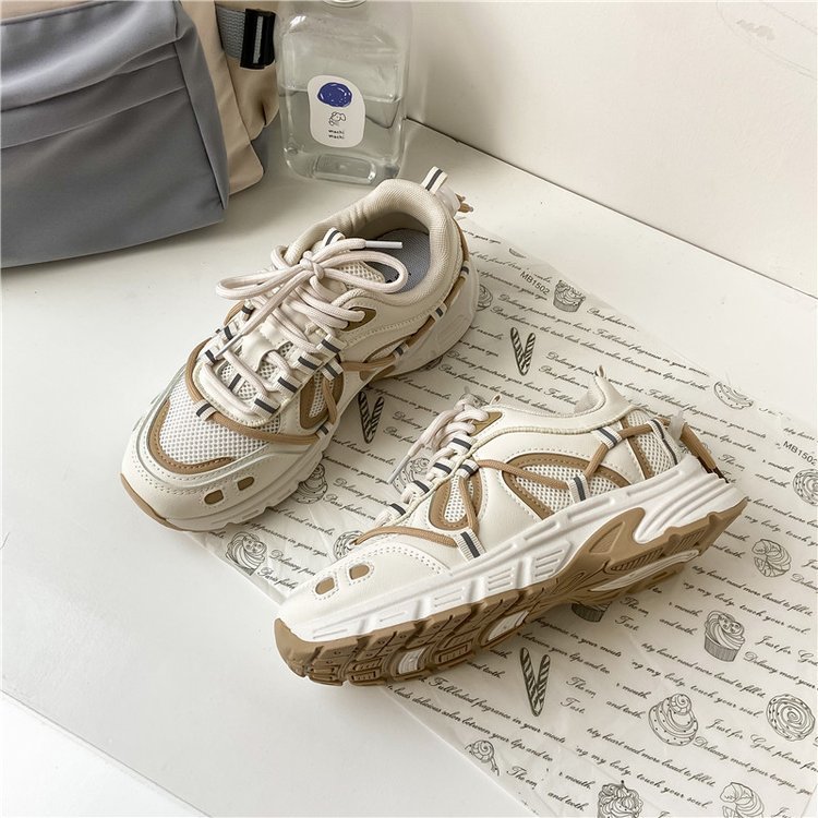 Giày thể thao nữ GEMI - giày ullzzang màu trắng- nâu- xanh, phù hợp đi làm, đi chơi hot Trend - M7246