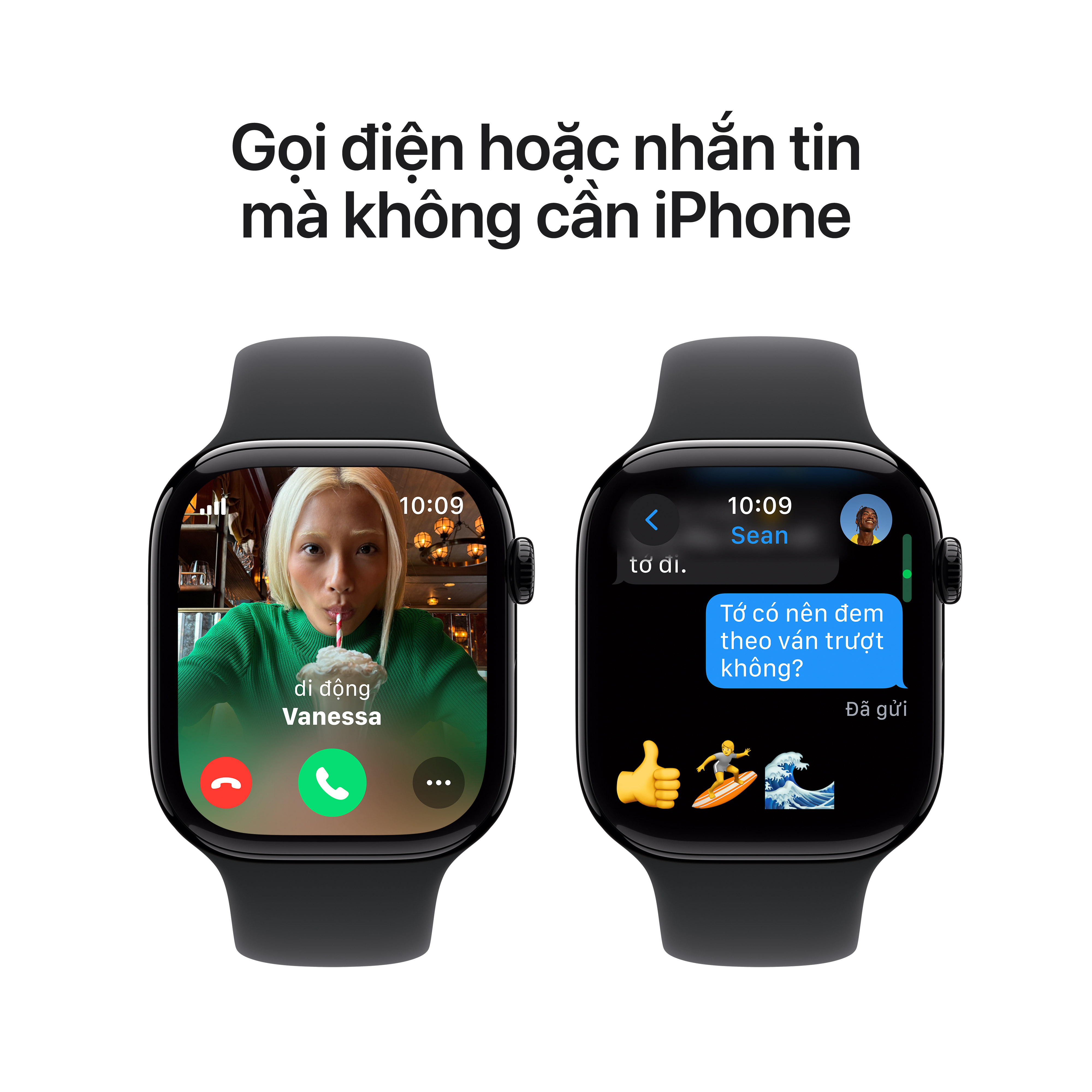 Apple Watch Series 10 GPS (Viền nhôm, dây cao su)