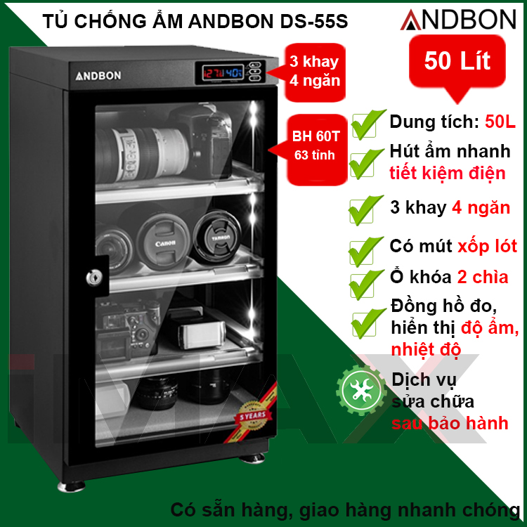 Tủ chống ẩm iMax bán từ 20-50 Lít Andbon, Hàng chính hãng