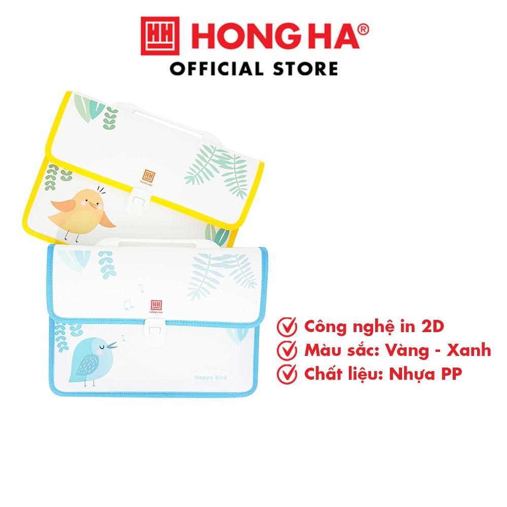 Cặp học thêm Hồng Hà Happy Bird 3858 - giao màu ngẫu nhiên