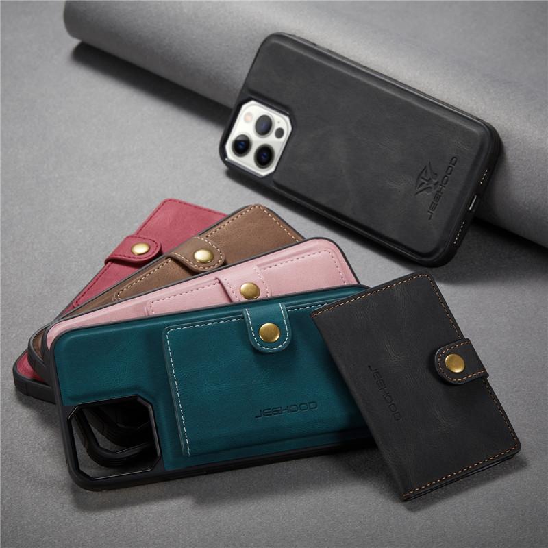 Ốp Điện Thoại Có Nam Châm Phong Cách Retro Cho Iphone 7 8 Plus X / Xs Xr Xs Max 11 12 Mini Pro Max