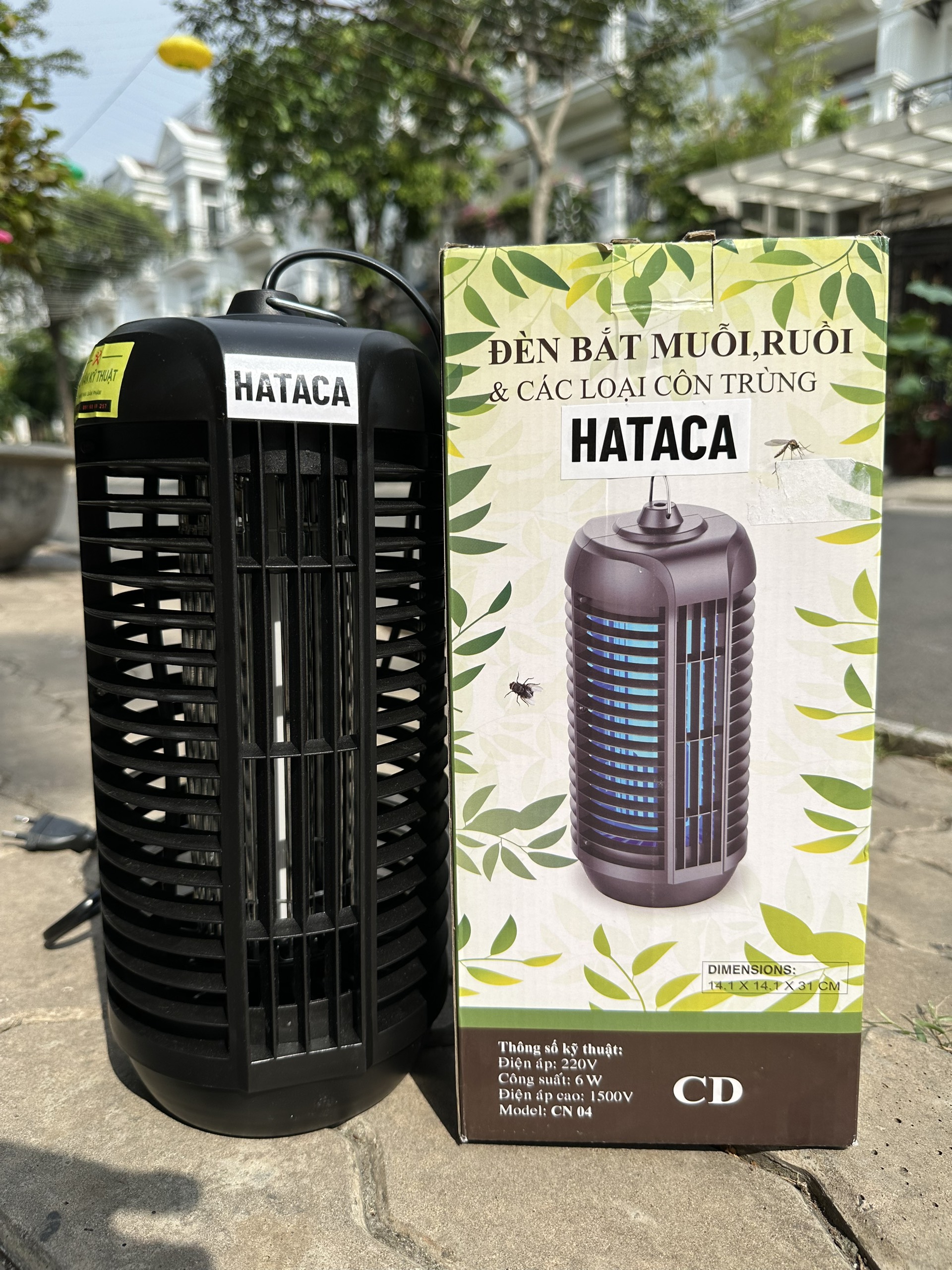Đèn bắt muỗi ruồi và các loại côn trùng HATACA  model CN04 ( Hàng Chính Hãng)