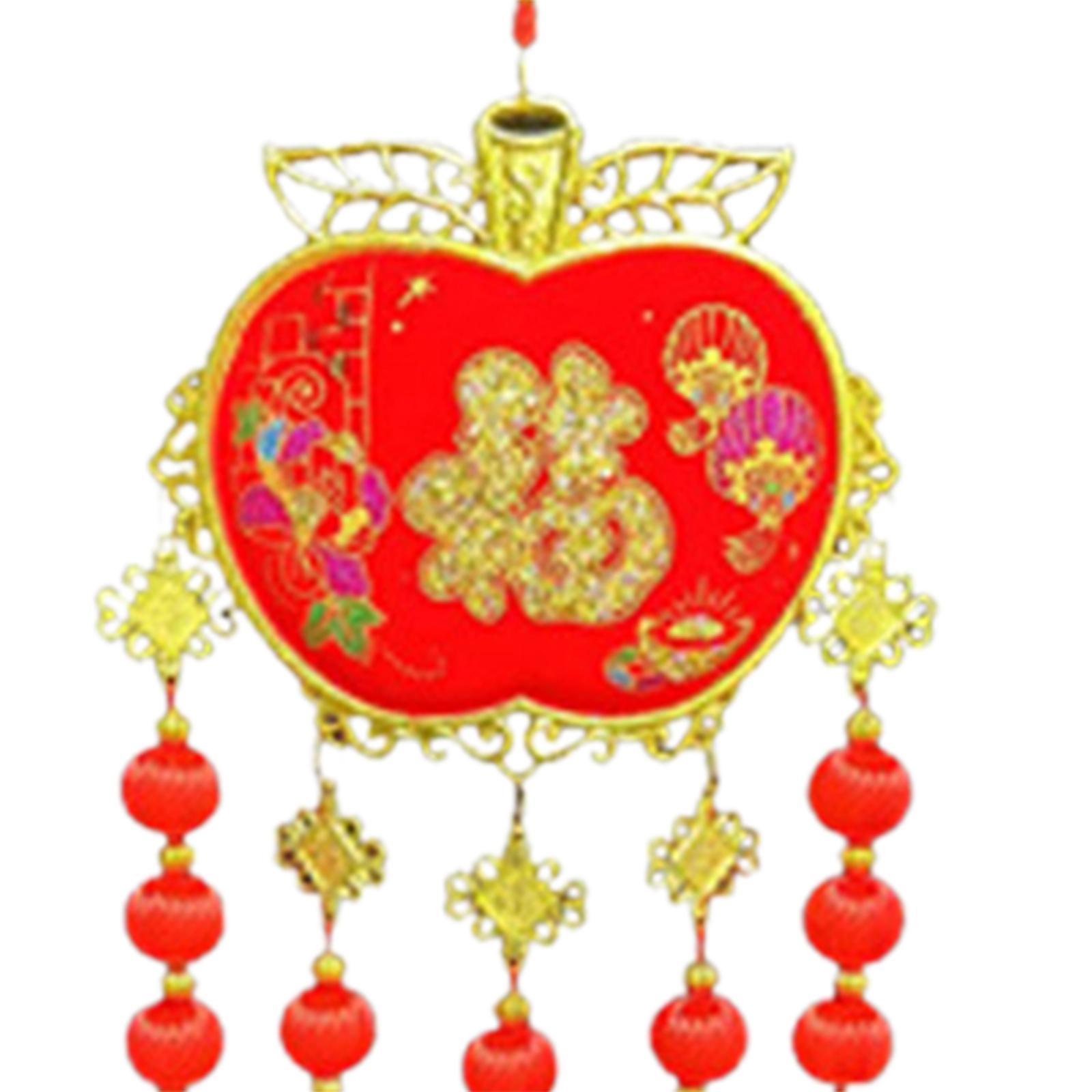 Traditional Chinese New Year Ornament with Tassel 2023 for Gifts New Year
