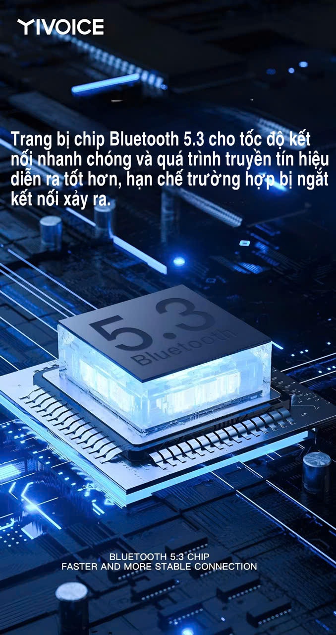 Tai nghe thể thao Yivoice S800 Bluetooth thế hệ mới công nghệ dẫn truyền âm thanh- hàng chính hãng