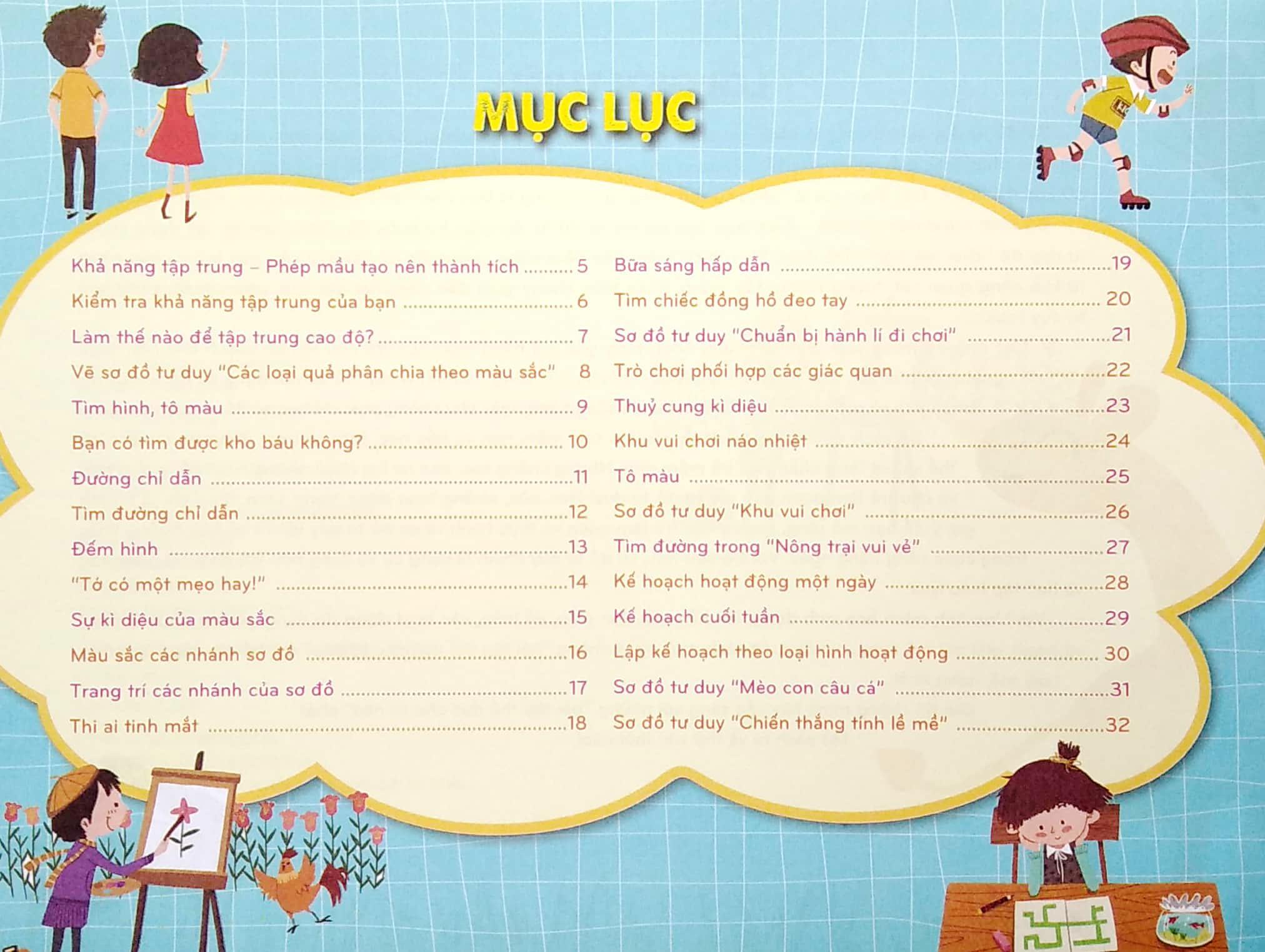 Mindmap For Kids - Chơi Hay, Học Vui Với Sơ Đồ Tư Duy - Khả Năng Tập Trung