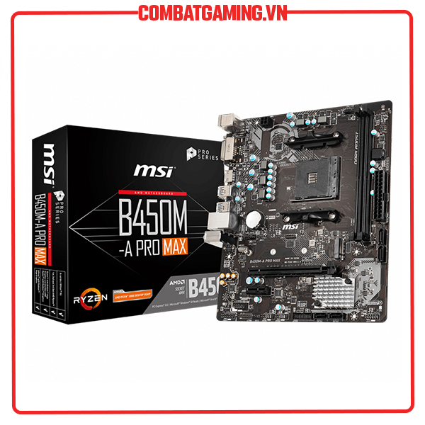 Bo mạch chủ MSI B450M-A Pro Max - Hàng Chính Hãng