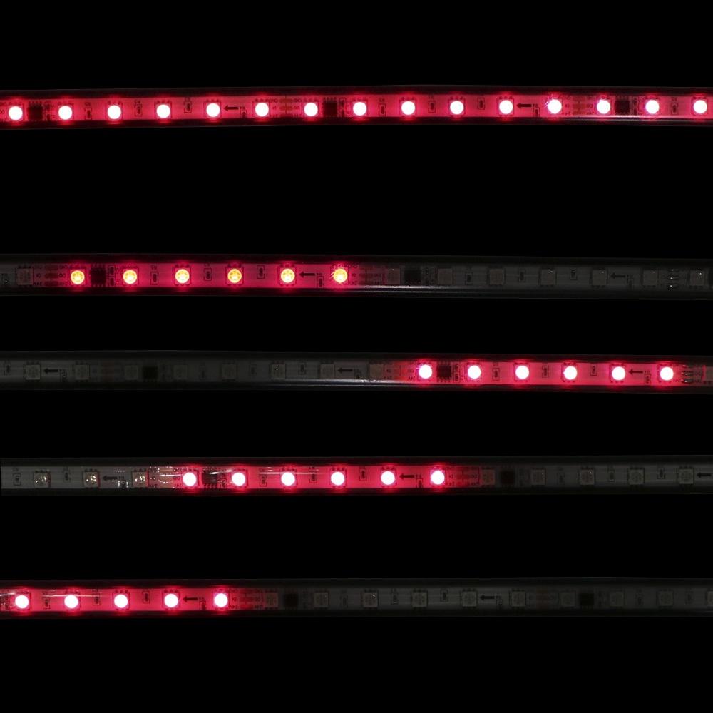 24V LED Colorful String lights RGB LED Strip Waterproof Decorative Light for Car for Truck for Van Roof Led Lights Decoration with 3M Sticker Flexible LED Strip Easy install 1m 1.2m 1.5m 1.8m 2m 2.4m