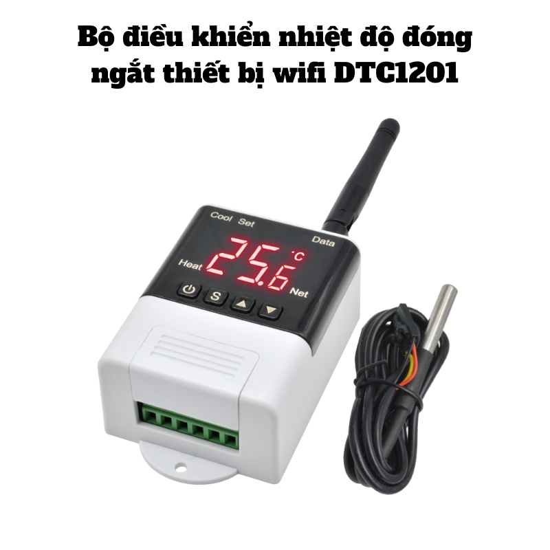 Bộ điều khiển nhiệt độ đóng ngắt thiết bị wifi DTC1201