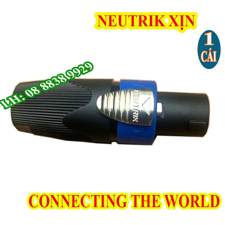 JACK LOA SPEAKON NEUTRIK NL4FX SỊN CHUÔI CẮM LOA SỰ KIỆN - GIÁ 1 CHIẾC