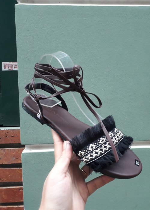 Giày Sandal Thổ Cẩm Chiến Binh