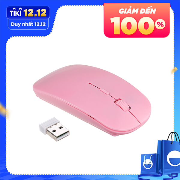 2.4G Wireless Mouse Portable Ultra-thin Mute Mouse 4 Keys Wireless Optical Mouse 1600DPI for Desktop Computer Laptop