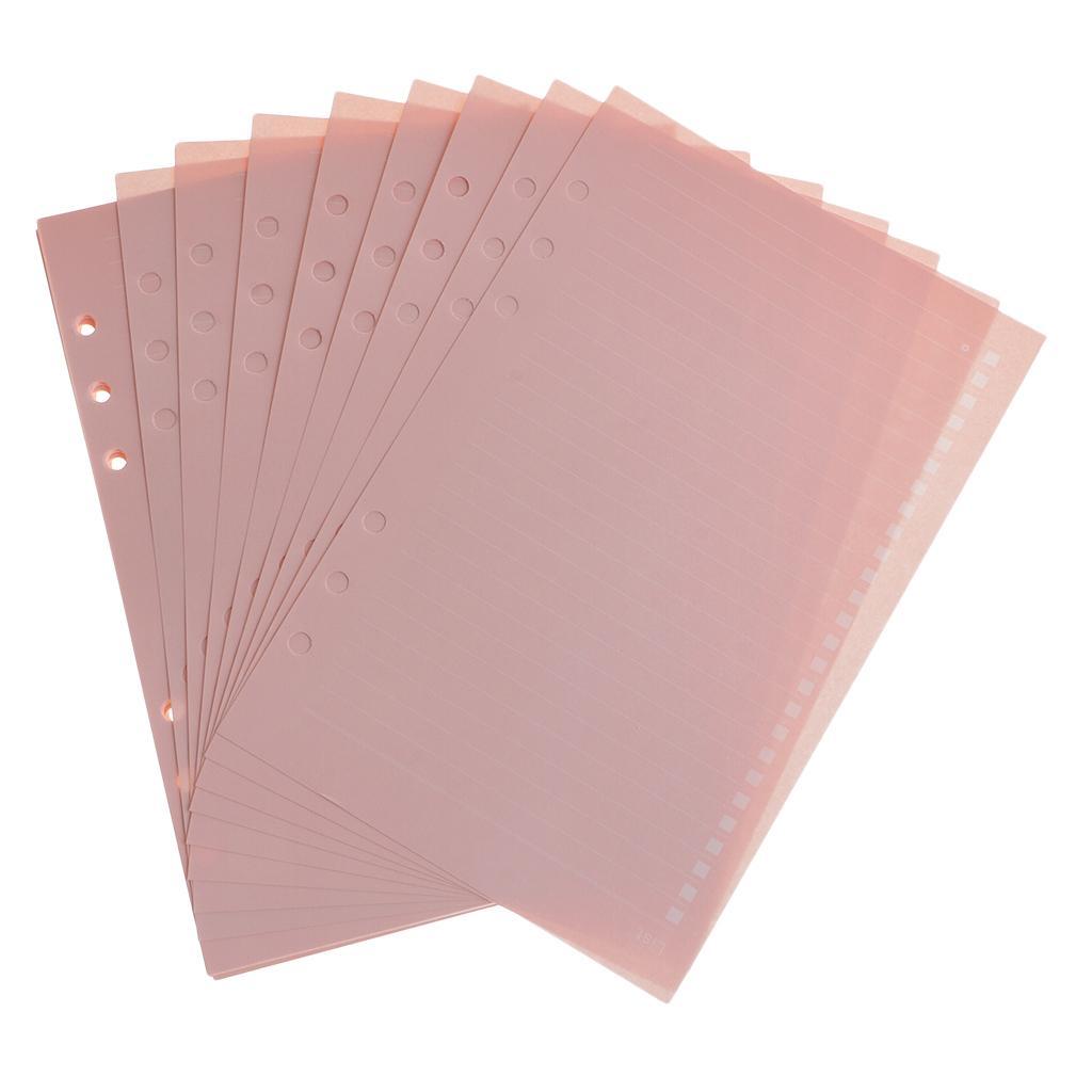 40 Sheets A5/A6 6 Holes Binder Diary Notebook Planner Loose Leaf Filler Inner Refill Paper for Office School Stationery