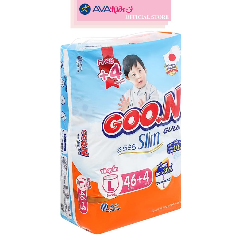 Tã quần GOO.N Slim size L 46 + 4 miếng (9 - 14 kg)