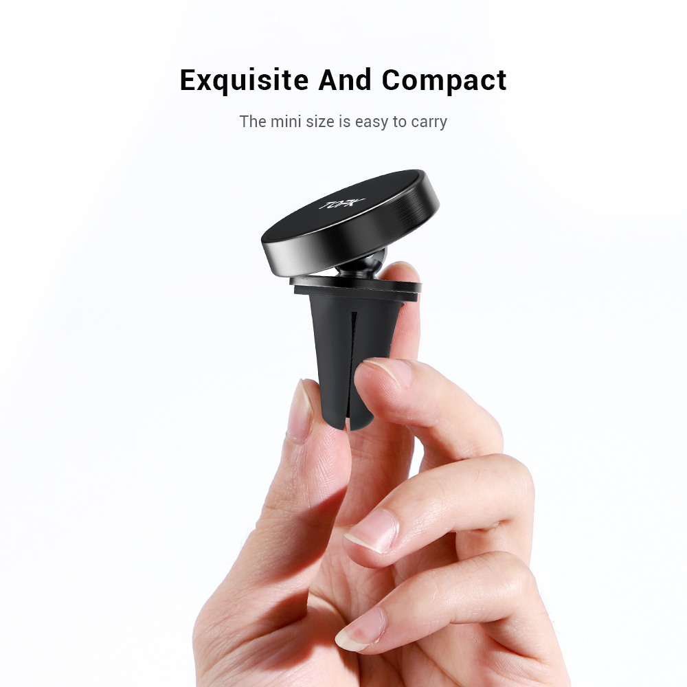 Giá đỡ điện thoại từ tính TOPK D19/D20 giá đỡ trên xe ô tô cho điện thoại iPhone, Samsung, Xiaomi,... - Hàng chính hãng