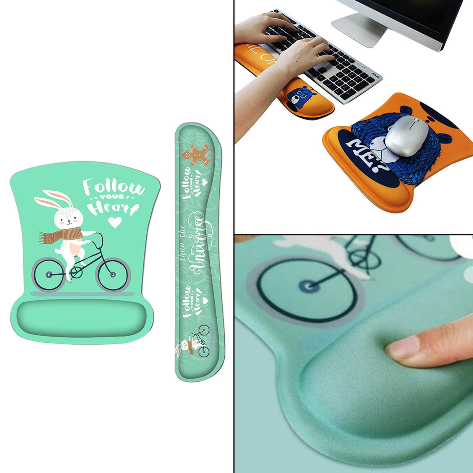 Mouse Pad Keyboard Wrist Rest For Easy Typing For Computer Home Animal