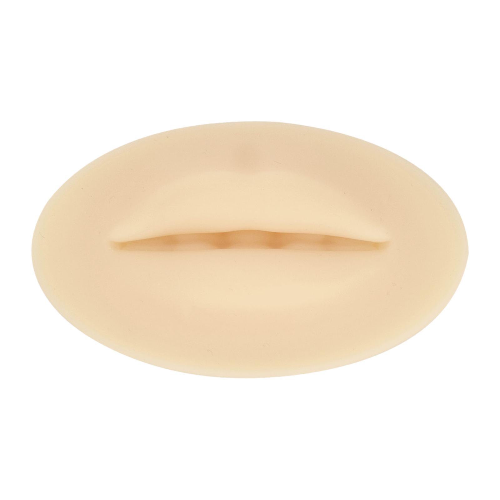 3D Lips Practice Silicone Reusable Fake Skin Multipurpose for Makeup Artists