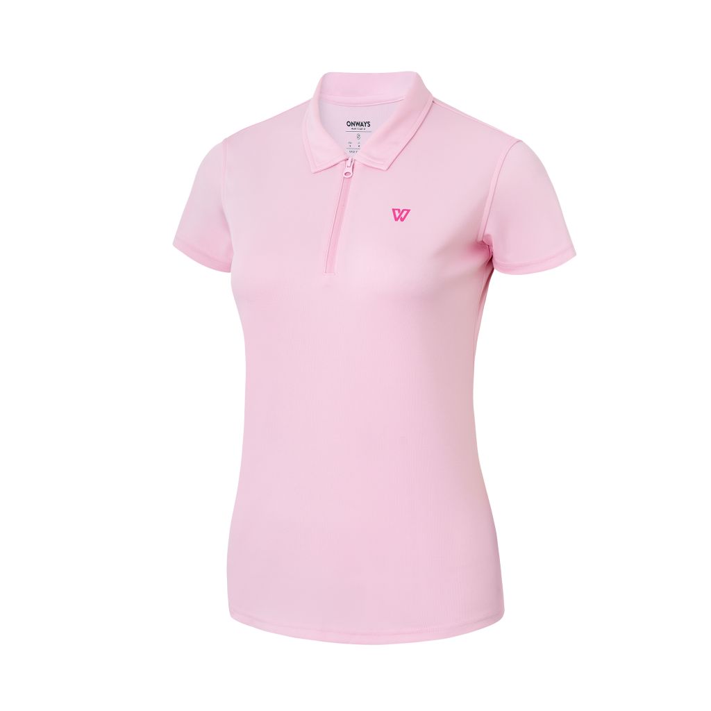 ÁO THỂ THAO THỜI TRANG ONWAYS NỮ COFFEE ZIP POLO WOMEN