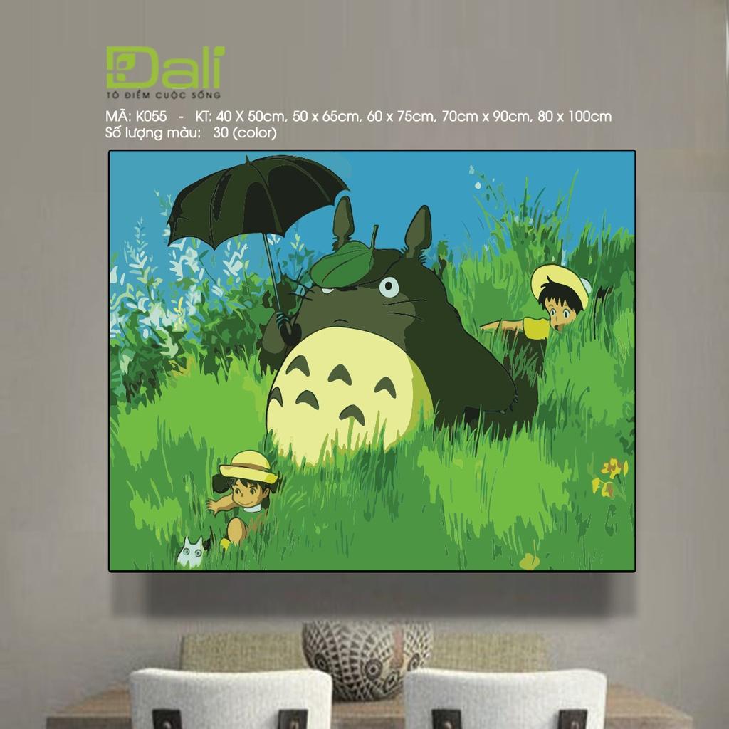 Tranh treo tường tự tô màu số hóa DALI Tranh Totoro K055