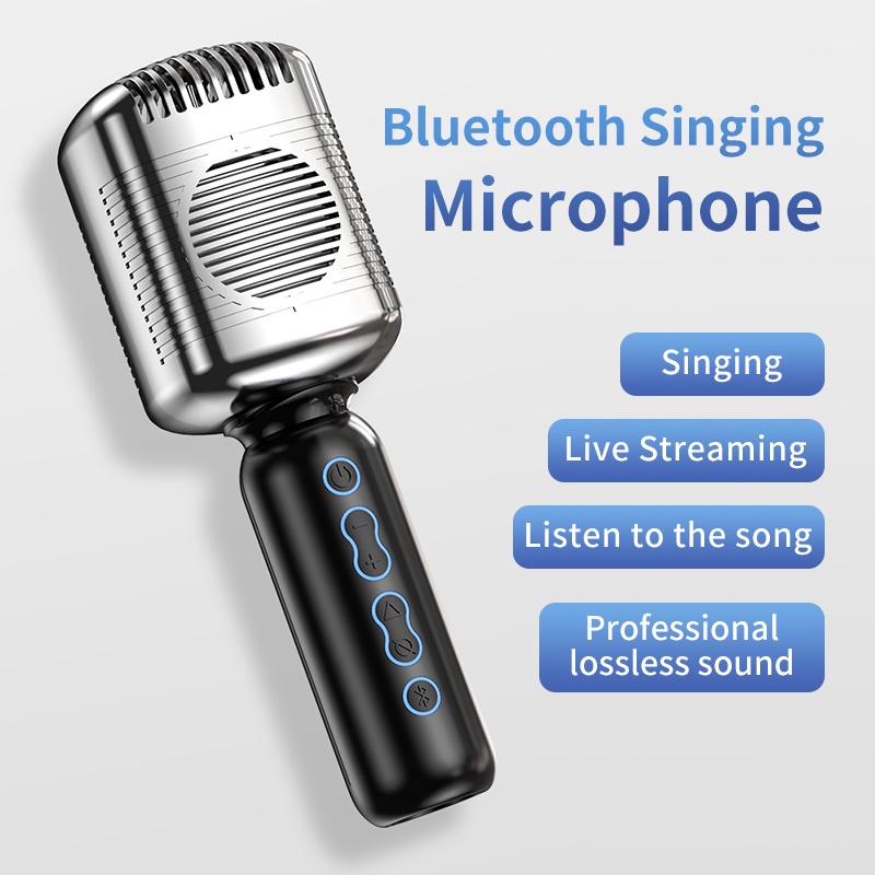 Micro Karaoke Bluetooth Cao Cấp Mitsunal 600 Tích Hợp Loa Bass Không Dây, Thiết kế giảm tiếng ồn tự động ba lớp, khôi phục âm thanh thực, trải nghiệm đẳng cấp karaoke, Hỗ Trợ Thẻ Nhớ, Cổng 3.5, Cổng sạc Type-C- Hàng Chính Hãng