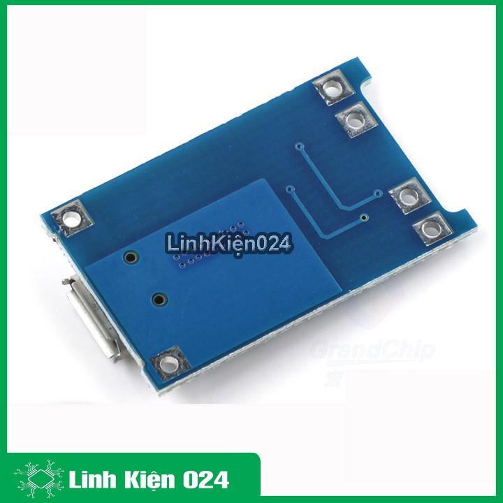 MODULE SẠC PIN TP4056 1A MICRO V2 - IC BẢO VỆ QUÁ DÒNG - QUÁ ÁP