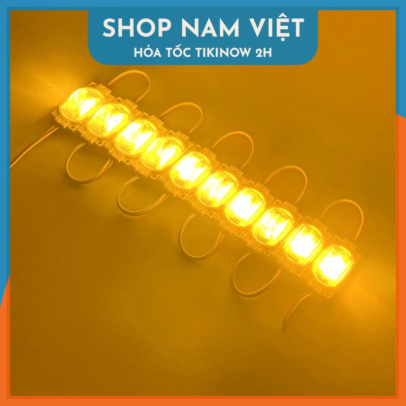 Set 10 Module Led Bóng Lớn 12/24V Siêu Sáng, Chống Nước Trang Trí Xe Tải