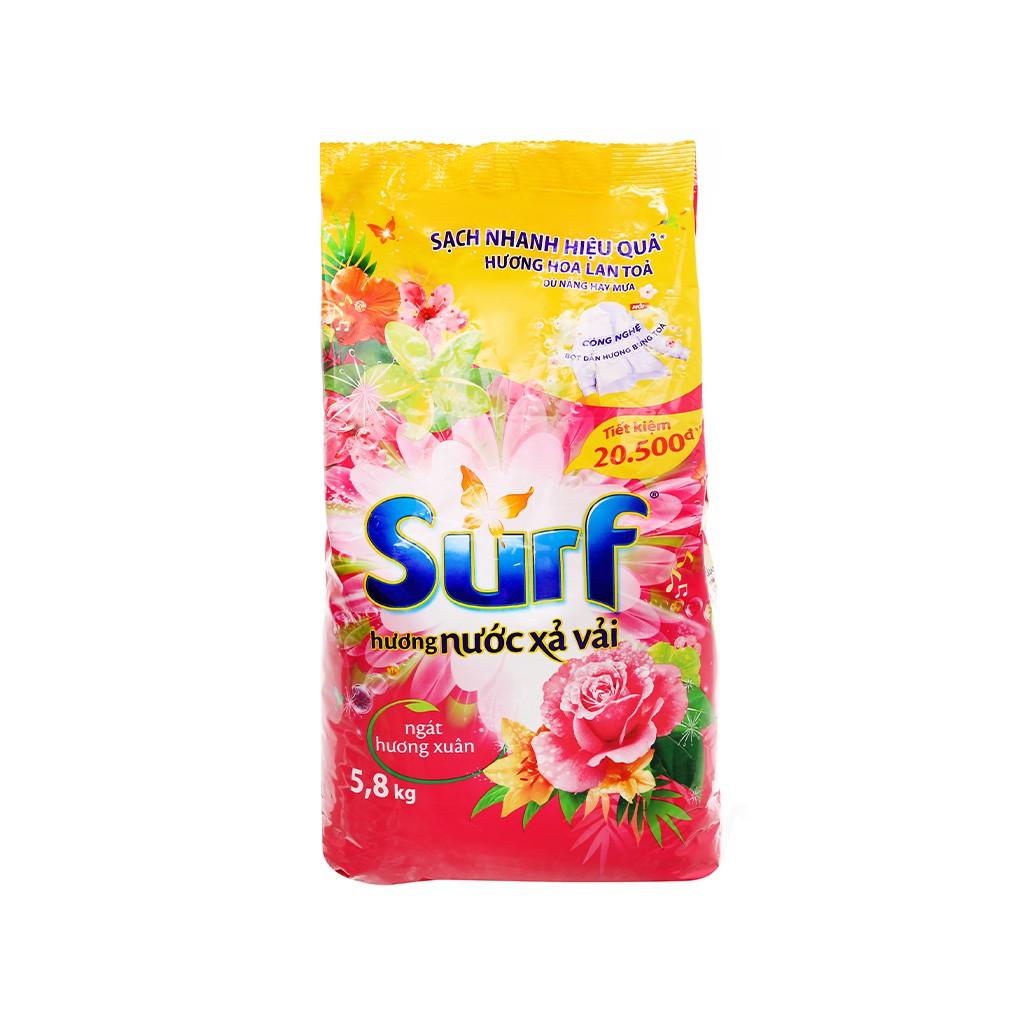 Bột giặt Surf hương nước xả vải túi 5kg8