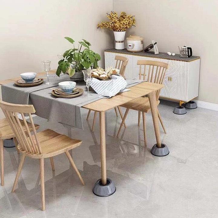 Set 4 đệm cao su chống rung máy giặt tiện lợi - đế kê máy giặt chống rung chống ồn