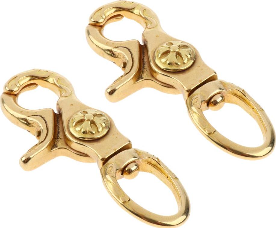 2X Đồng Tôm Hùm Clip Xoay Móc Túi Móc Chìa Khóa Thủ Công Phát Hiện 12 Mm