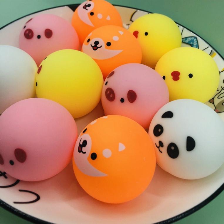 Squishy Mochi heo hồng thỏ trắng gấu trúc trắng vịt vàng shiba mềm mịn dễ thương giá rẻ