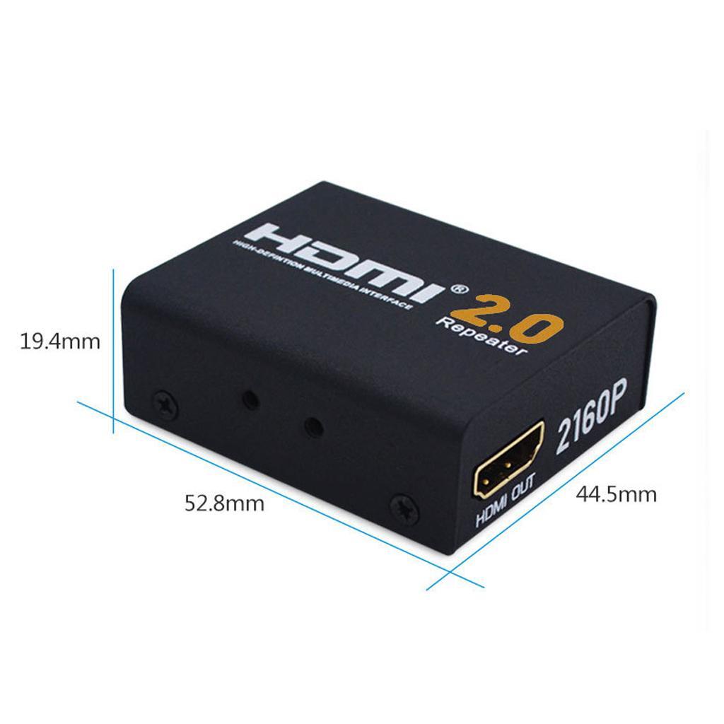60M HDMI Extender HDMI2.0 Splitter Repeater Signal Amplifier Booster Adapter