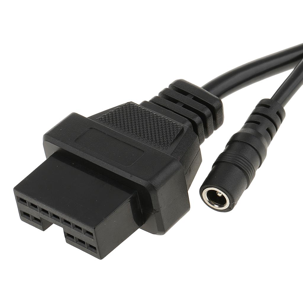 12 PIN PIN OBDII Adapter Connector For