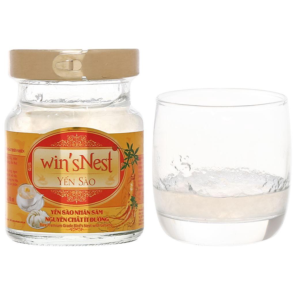 Lốc 6 lọ Yến sào win'sNest Tổ yến chưng sẵn 20% nhân sâm ít đường 420ml