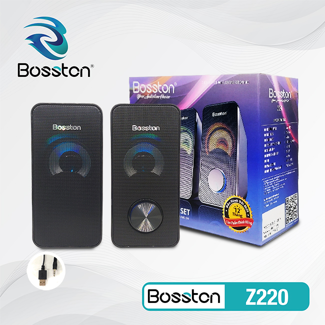 Loa 2.0 Bosston Z220 LED - JL - HÀNG CHÍNH HÃNG