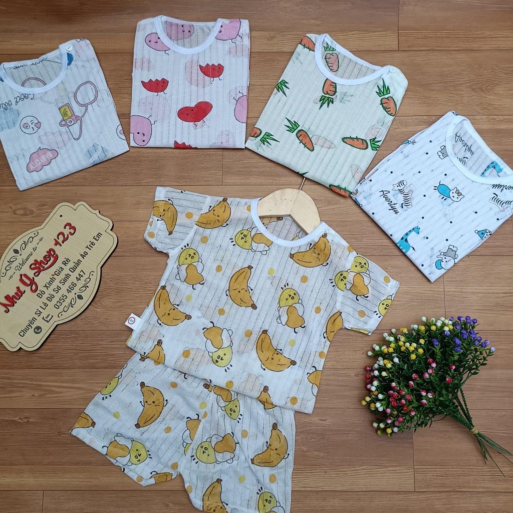 Bộ Cộc Tay Cotton Giấy Loại Đẹp