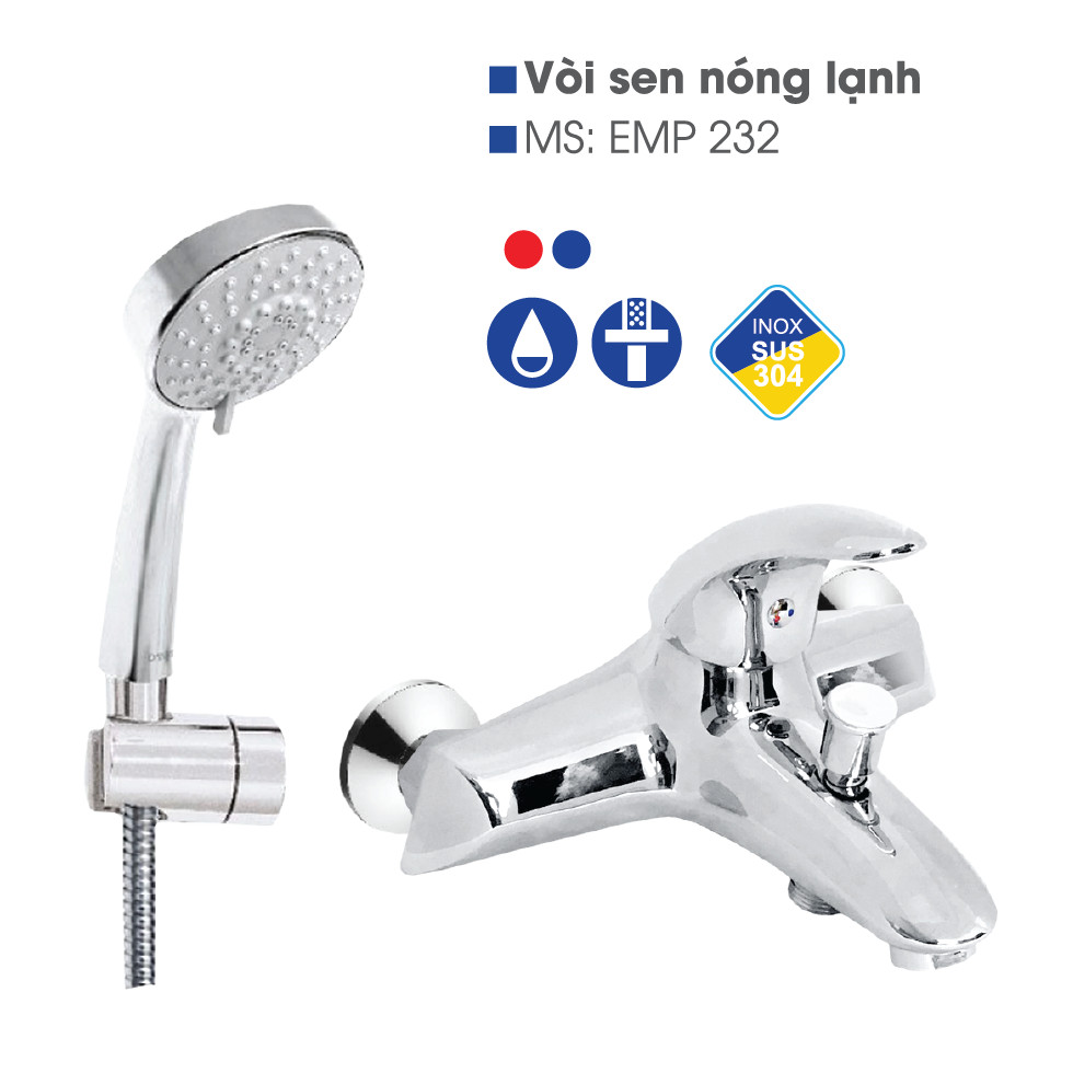 Vòi Sen Nóng Lạnh Cao cấp EPSV 232