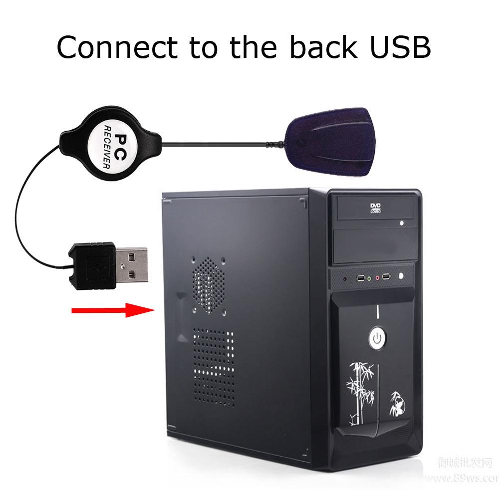 Bộ điều khiển điều khiển điều khiển từ xa chuột PC không dây IR điều khiển điều khiển từ xa IR cho LOPTOP PC CENTER máy tính Windows 7 8 10