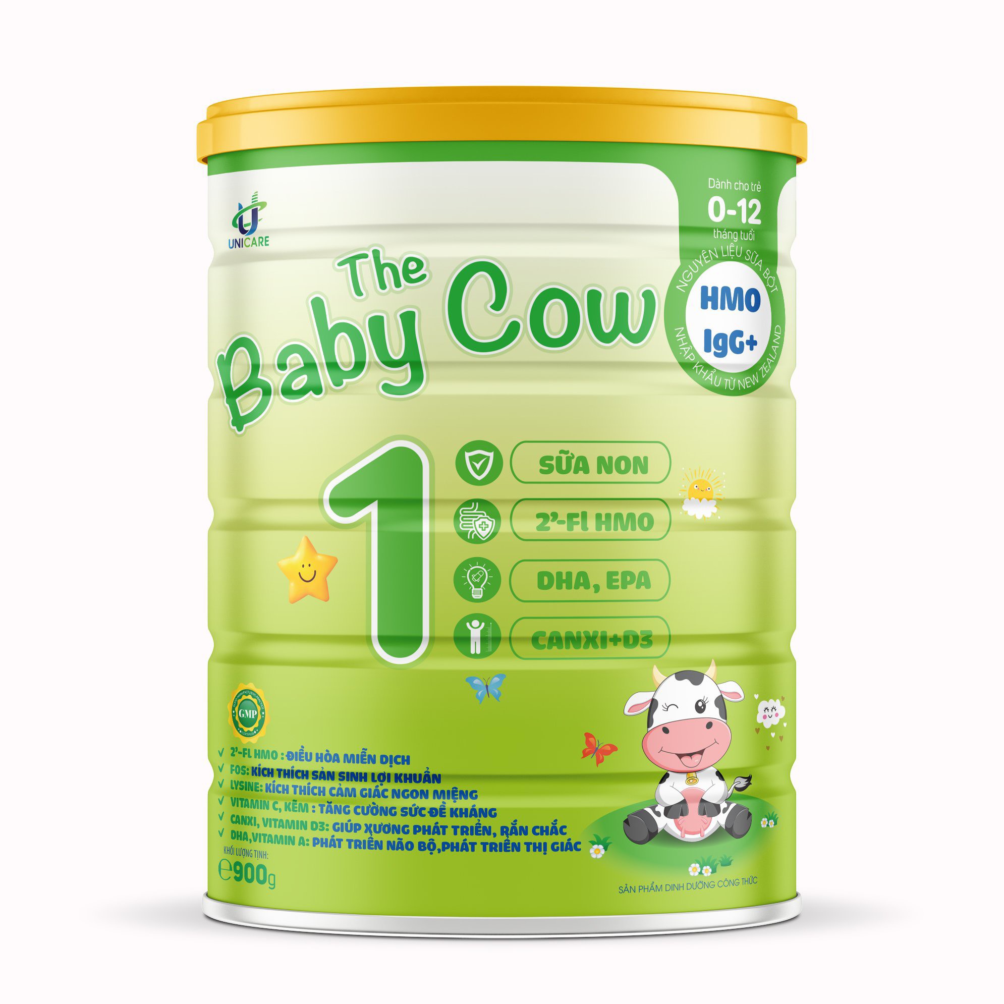Combo 5 lon Sữa Non The Baby Cow 1