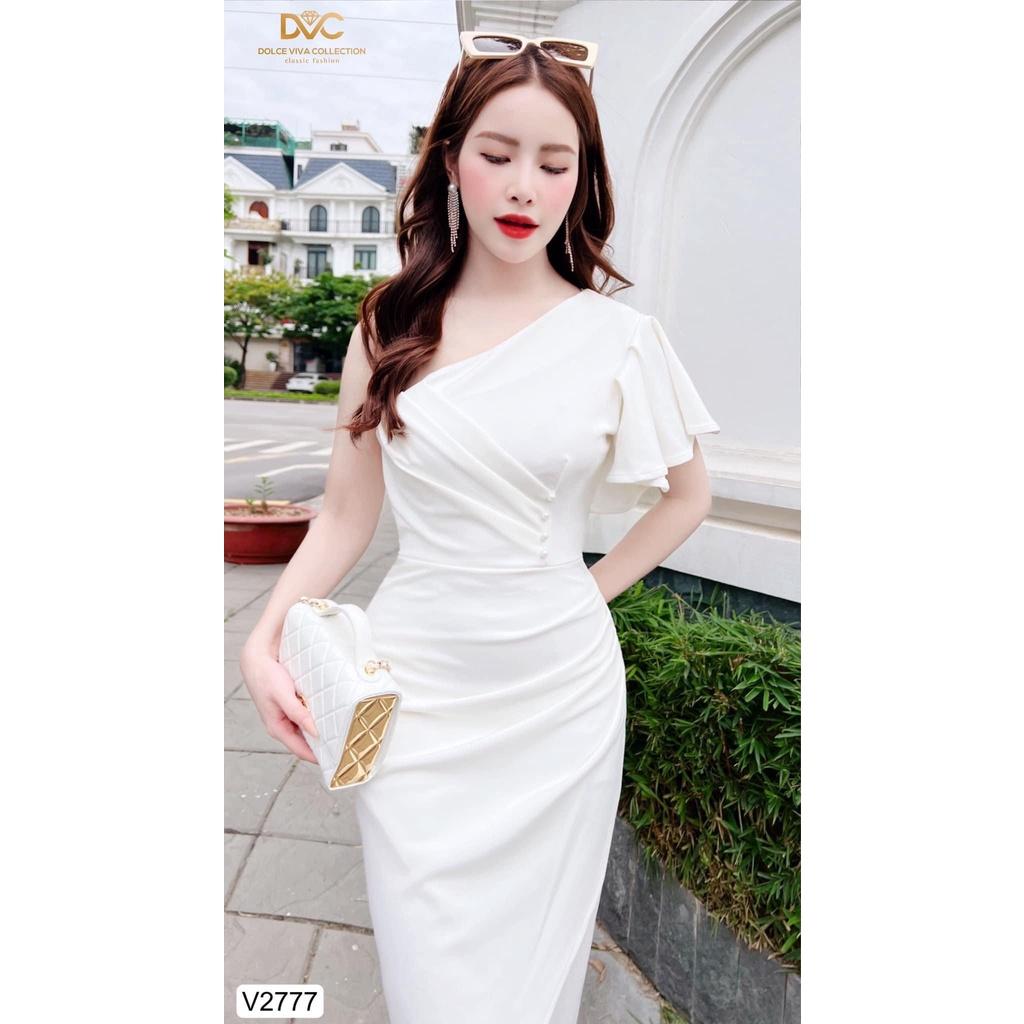 Đầm body trắng dự tiệc sang chảnh quyến rũ tôn dáng sành điệu , thời trang y hình