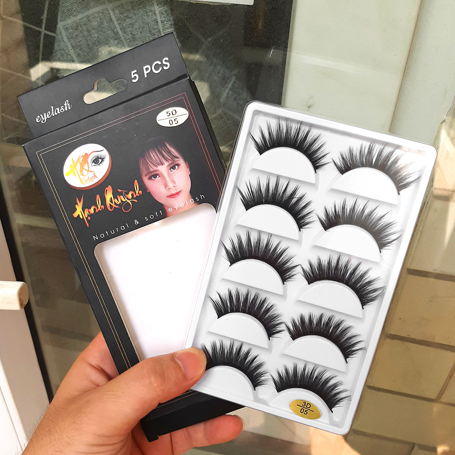 5 cặp lông mi giả dày và dài Natural &amp; Soft Eyelash (số 05)