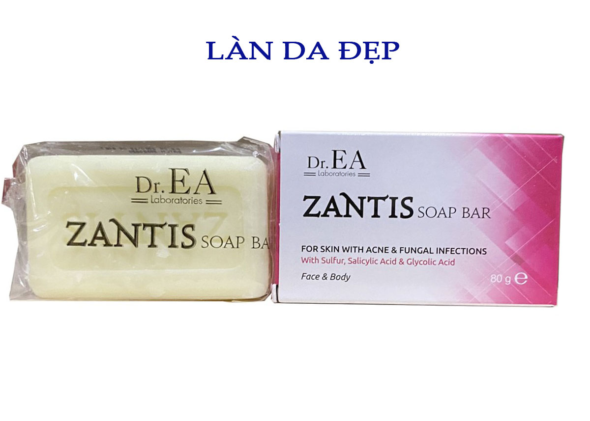 Zantis Soap Bar - Bánh xà phòng giảm mụn nấm và viêm nang lông