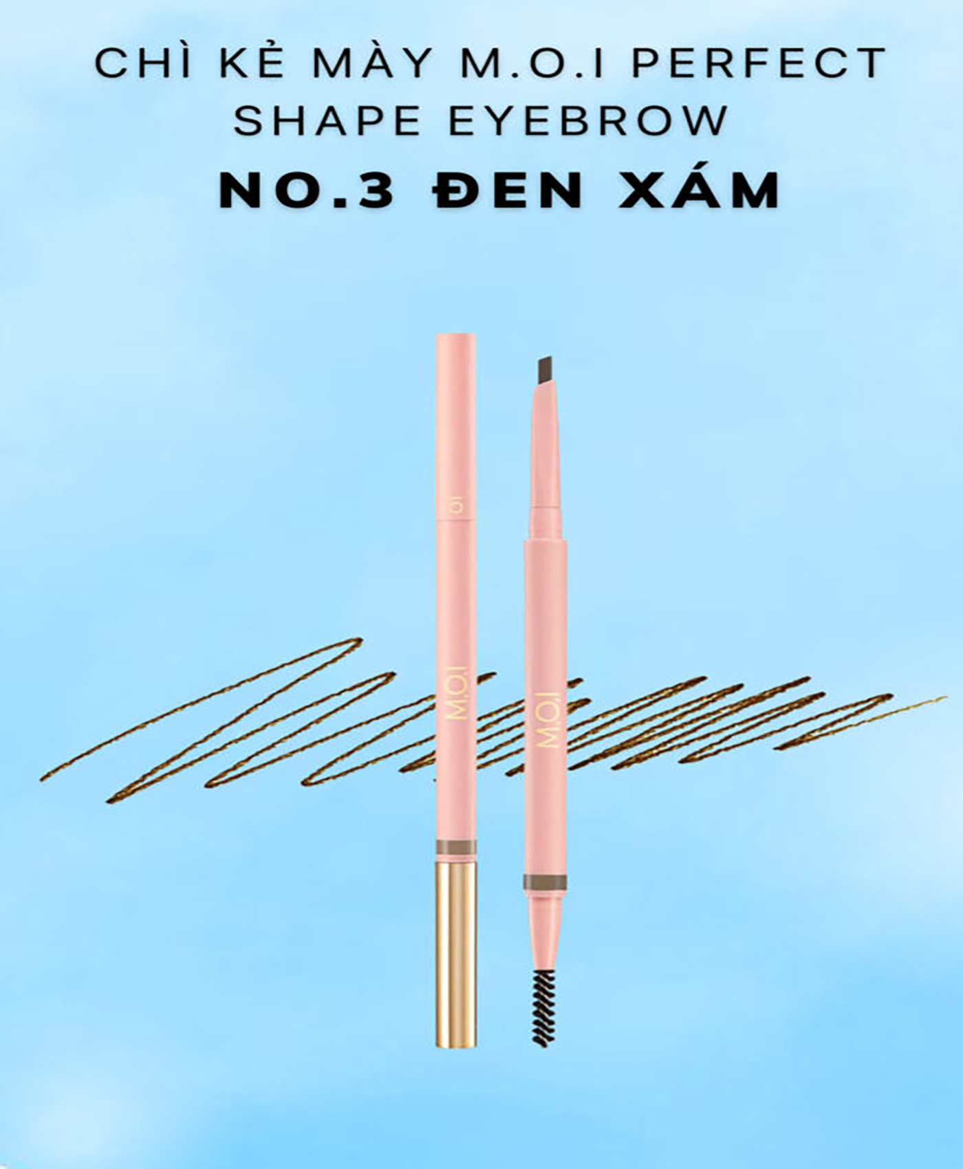 Chì Kẻ Mày PERFECT SHAPE EYEBROW M.O.I by Hồ Ngọc Hà (2023)